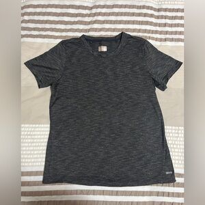 Mondetta Heathered Black Short Sleeve Tee